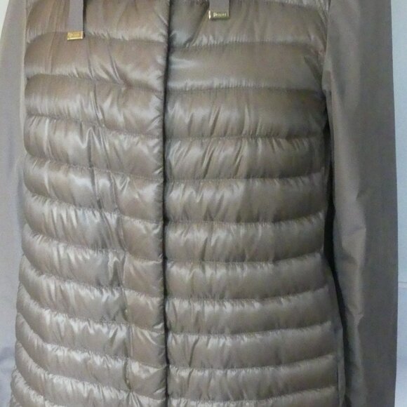 Herno Lightweight Goose Feather Rain Resistant A-Line Jacket w/Hood US 6 EU 42 - Picture 3 of 16